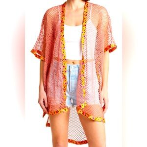 💕NWT💕 Size: One Size, Steve Madden, Open Weave Topper in Pink/Orange